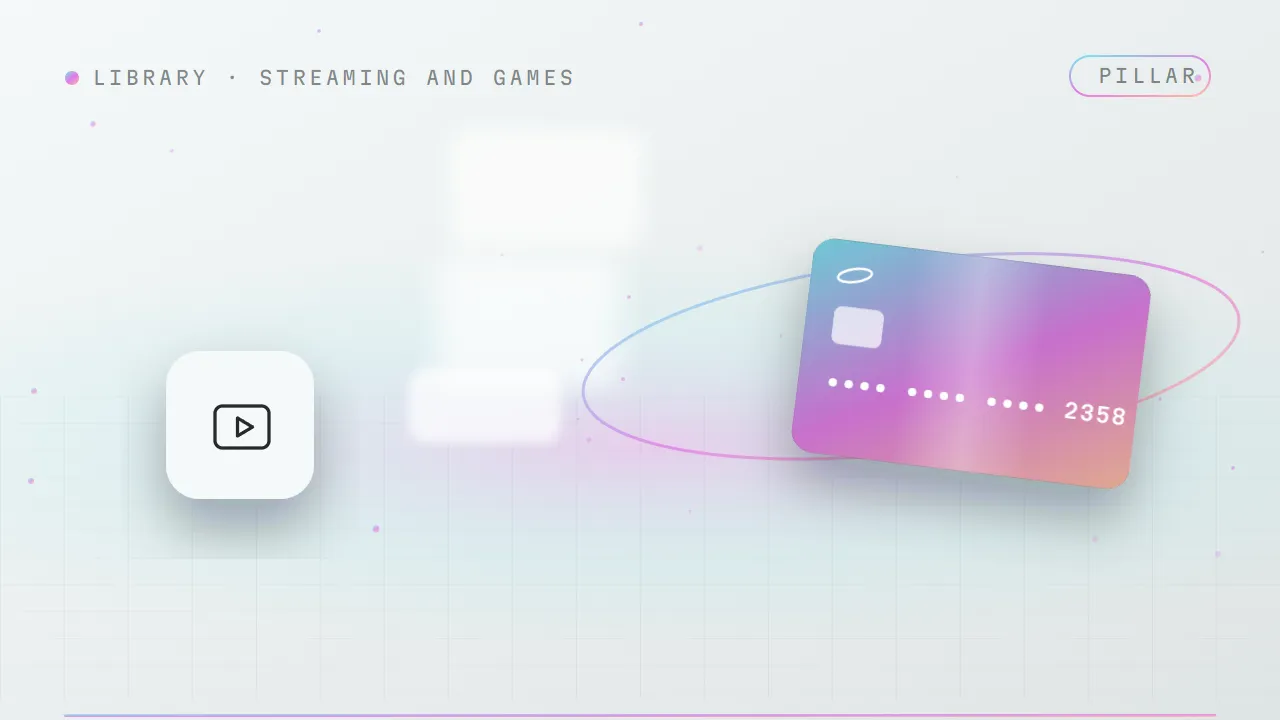 Illustration for "Films, music and games: entertainment charges on one card"